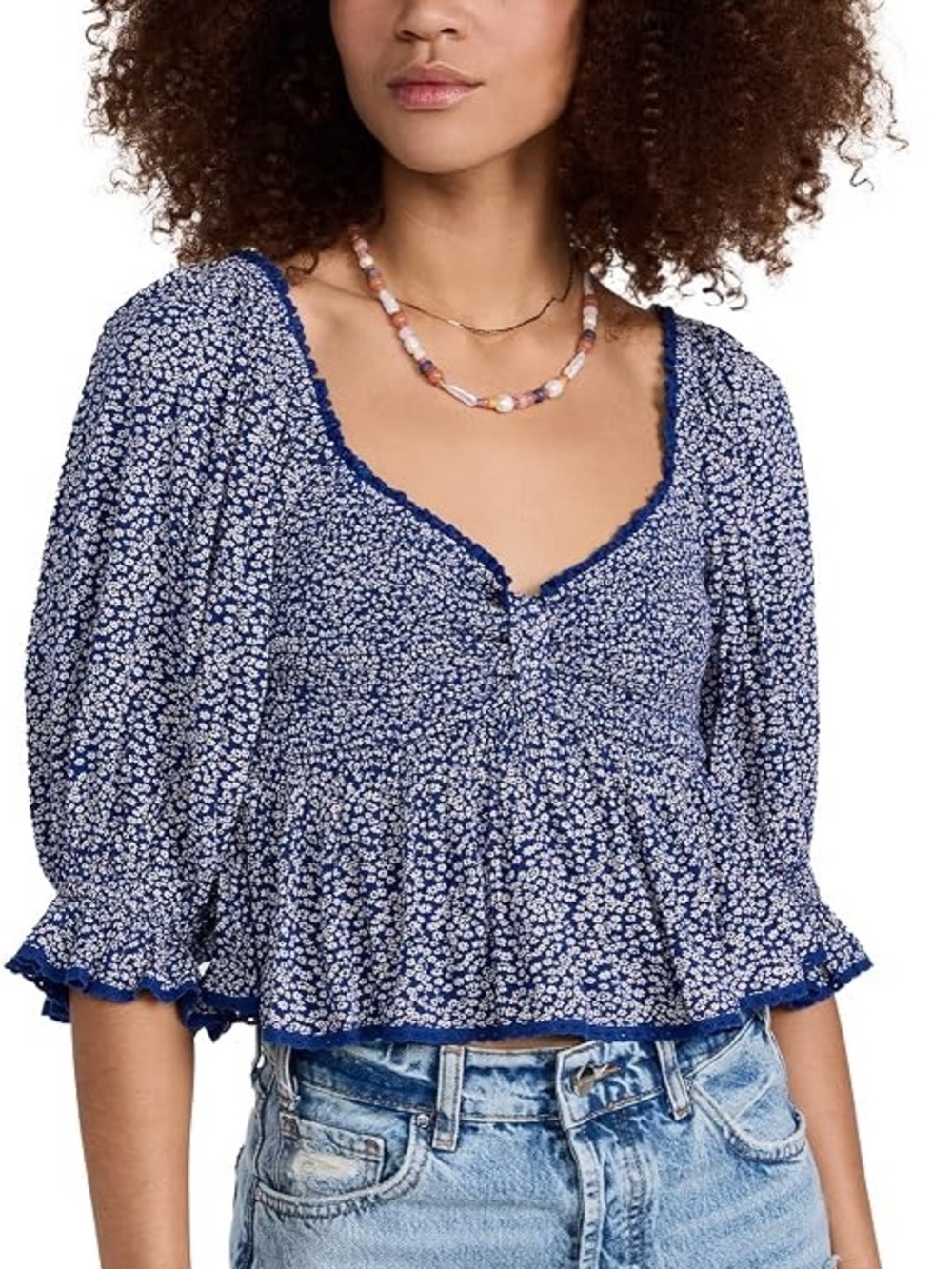 Free People Brittnee Printed Top